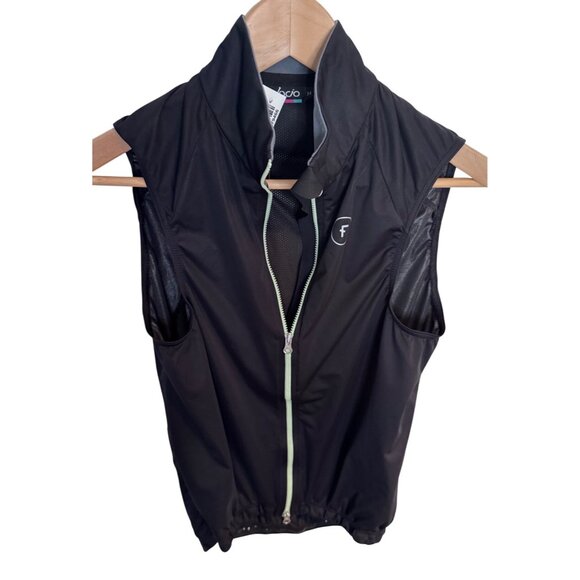Velocio Wind Vest Men's Medium Full Zip Cycling Vest Black NWT Fount Guide NWT - Picture 4 of 7